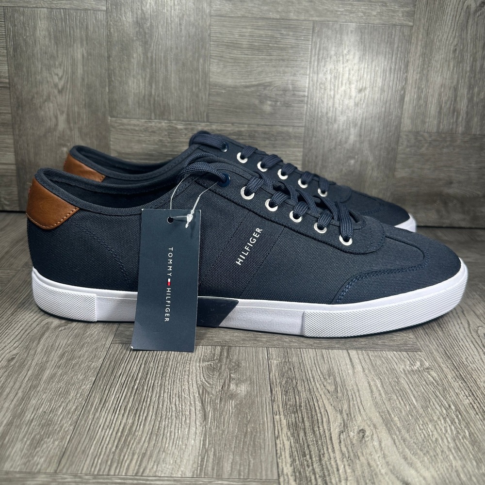 Tommy Hilfiger Sneaker TMPANDORA Mens 13 Navy Blue Canvas Casual NEW TMPANDORA